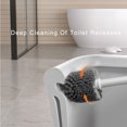 thumbnail image 2 of Vggrvlo 2 in 1 Toilet Brush and Holder Set Bathroom Deep Cleaning Toilet Cleaner Scrubber Long Handle Household Cleaning Brushes Hidden Rv Toilet Decorative Accessories with Caddy, 2 of 9
