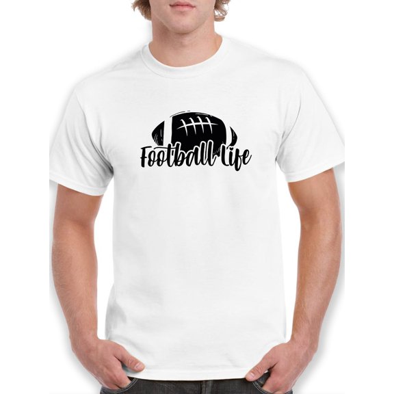 Football Life Men T-Shirt, Male 3X-Large