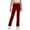 Wine, variant on Girls Uniform Pants Kids Dress Pants High Stretchy with Pockets Size 11-12 Years