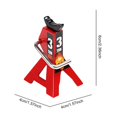 thumbnail image 3 of JUNWELL  2 PCS Jack Stands  3 Ton Car Jack Stands Double Locking  Adjustable Height  for 1/10 RC Crawler Car (Red), 3 of 9