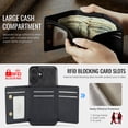 thumbnail image 3 of Compatible with Magsafe for iPhone 17 Wallet Case Magnetic Card Holder, RFID Blocking 2 in 1 Detachable Kickstand Shockproof Phone Cover for Women Men, for iPhone 17, Black, 3 of 7
