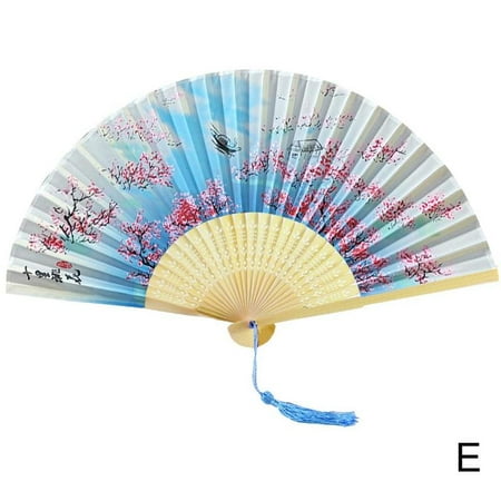 

WAGA Handmade Vintage Style Bamboo Folding Fan Chinese Japanese Hand Dance Gift Pattern Decoration I5f2 Fan Craft Ornaments Y9G9