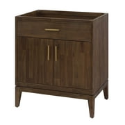Sunny Wood Pr3021d Perry 30" Free Standing Hardwood Vanity Cabinet Only - Amber