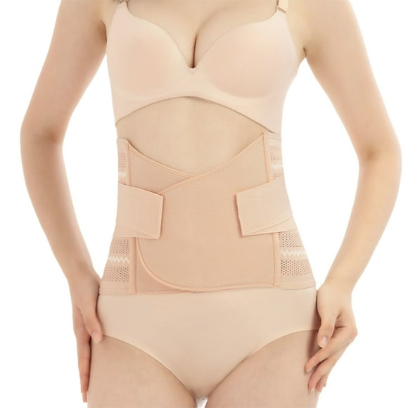 Fajas moldeadoras de cintura baja para mujer, de color liso, para realzar el abdomen y la cadera, para después del parto, con busto pronunciado.