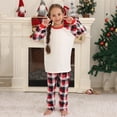 thumbnail image 2 of Penkiiy Christmas Pajamas for Family 2024 Matching Sets Lounge Sets for Women Couples Loungewear Sets Christmas Pjs 2 Years White, 2 of 6