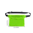 thumbnail image 4 of Moyic Riñonera impermeable para teléfono, bolsa de natación, riñonera de hombro para buceo, riñonera, funda para teléfono, funda para playa, Teléfono y Comunicación Verde, 4 of 8