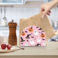 thumbnail image 2 of Yayeee Napkin Holder for Table Set of 2 Kitchen Paper Tissue Organization, Pink Halloween Ghosts, 2 of 8