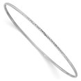 thumbnail image 1 of 14k 1.5mm White Gold Slip On Bangle Bracelet, 1 of 6