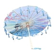 thumbnail image 3 of yuksok Chinese Umbrella Craft Silk Umbrella for Party Events Performance Dance Recitals Style F, 3 of 8