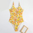 thumbnail image 2 of Aayomet Bathing Suits for Women Printed Outer Body Bikini (Yellow, M), 2 of 4