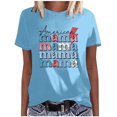 thumbnail image 1 of Elegante blusa de manga corta con cuello redondo y manga abullonada para mujer OAVQHLG3B Store  lin121212, 1 of 3