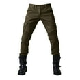thumbnail image 2 of JUUYY Men's Motorcycle Riding Pants Motocross Wear Resistant Durable Trousers Motorbike Knee Hip Armored Jeans Army Green S, 2 of 5