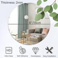 thumbnail image 3 of czcpp-6 Pack Self Adhesive Acrylic Mirrors, 6 Inch Plastic Round Mirror Plate Mirror Sheet for Home Wall Decor Table Centerpiece 2 mm Thick, 3 of 4