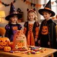 thumbnail image 2 of AZXY Halloween Trick or Treat Bags Drawstring Pumpkin Candy Pouches, Reusable Happy Halloween Gift Treat Sacks for Holiday Costume Party Favors & Halloween Decor Supplies, 2 of 7