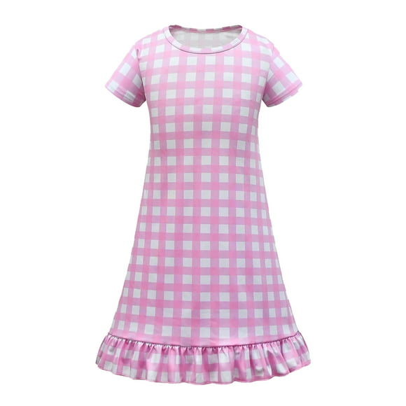 WEAIXIMIUNG Robes Noires Robe Fille Tout-Petit Robe de Fête d'Anniversaire à Carreaux 10-11 Ans