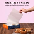 thumbnail image 3 of Fit Meal Prep [500 Pack] 8 x 10.75" Wax Paper Sheets for Food, Interfolded Precut Deli Pop Up Grease-Proof Sandwich Paper Wraps, Waterproof for Lunch, Food Basket, Microwave Cover, BBQ, 3 of 7