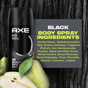 Axe Black Long Lasting Mens Deodorant Stick, Frozen Pear and Cedarwood, 4 oz