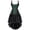 Green, variant on Grebrafan Steampunk Strap Corsets Bustiers with Pirate Skirt Women 3XL Blue
