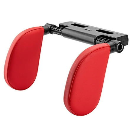 

Car Headrest Adjustable Pillow Easy Installation Comfy Material Pillow for Preventing Spine and Head Pain Red A03 Leather