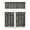 Gothic, variant on Black Gothic Kitchen Curtains with Lunar & Sunburst Design - 3 PC Set of Semi-Sheer Tier Curtains for Modern Homes