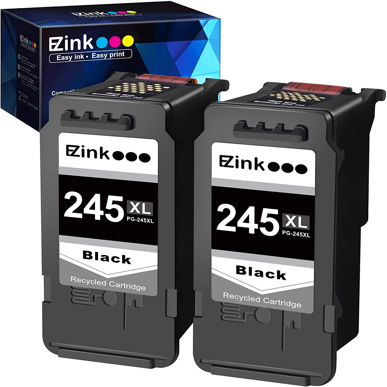 EZ Ink 245 PG245XL Remanufactured Ink Cartridge (2 Black)