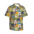 thumbnail image 2 of Daiia Hawaiian Style Hawaiian Shirt for Men Gentle Cotton Regular Short Sleeve Casual-Medium, 2 of 9