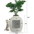 thumbnail image 3 of Superjoe Plastic Hidden Cat Litter Box with Decorative Planter,Gray, 3 of 8