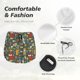 thumbnail image 4 of Balery Cute Animal Forest Pantalones cortos deportivos para mujer con forro y dos bolsillos, elásticos, para entrenamiento, gimnasio, yoga-Large, 4 of 7