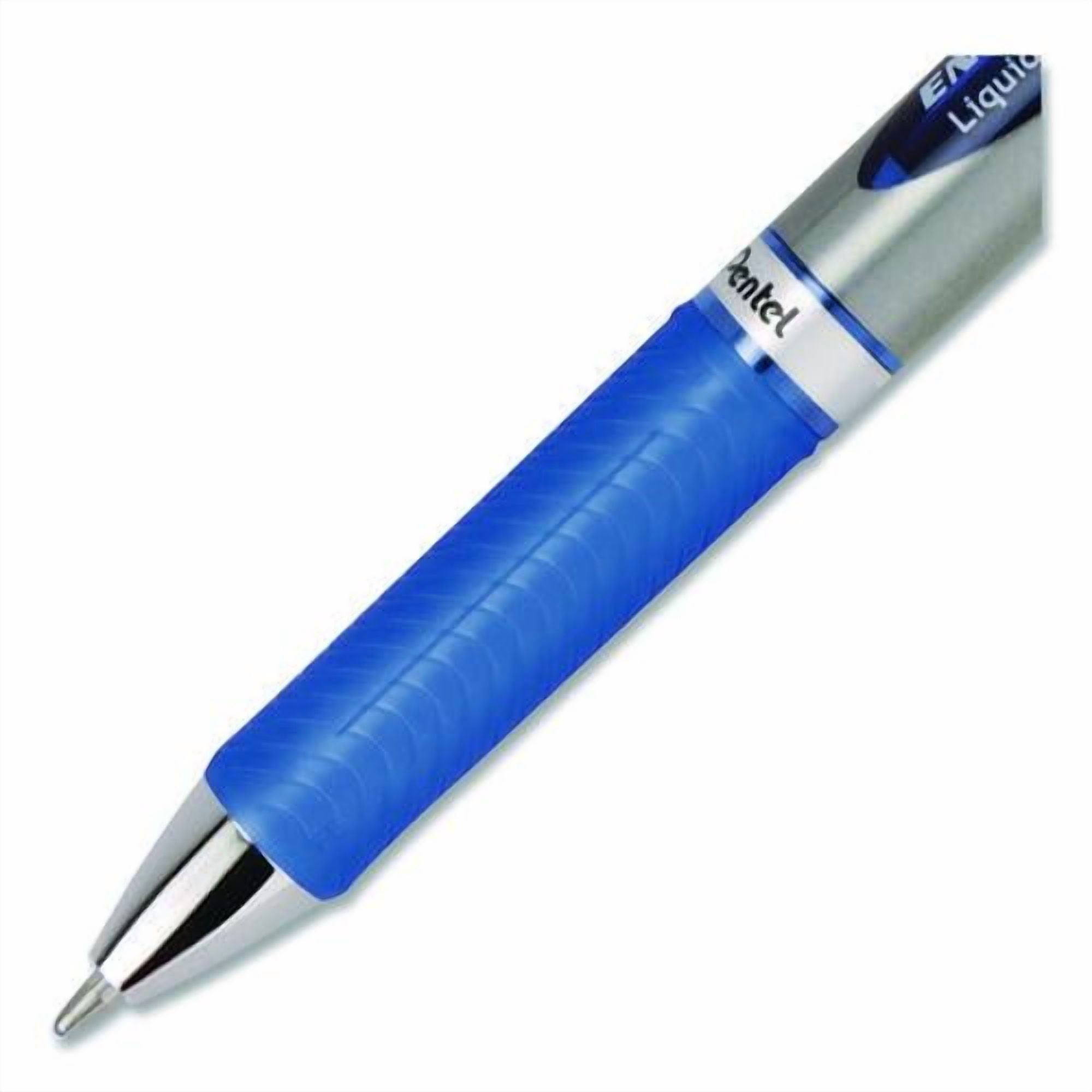 EnerGel RTX Gel Pen, Retractable, Bold 1 mm, Blue Ink, Blue/Gray Barrel, Dozen | Bundle of 2