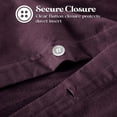 thumbnail image 4 of Superior Solid Cotton Flannel Duvet Cover Set, Full/ Queen, Purple, 4 of 10