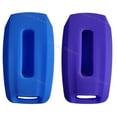 thumbnail image 2 of Dobrev 5 Button Silicone Rubber Cover Keyless Entry Fob Case Skin Protector Holder For Dodge Ram Truck 2019 2020 2021 2500 3500 5500 Key   purple and blue, 2 of 4