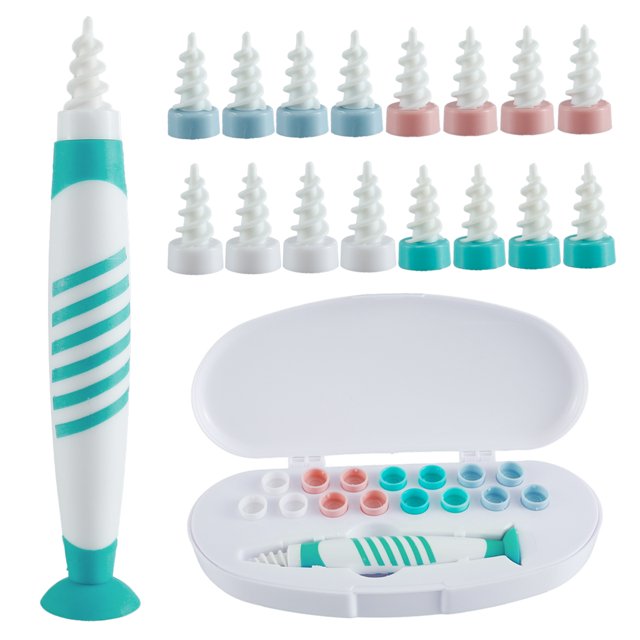 Muyoka Removedor de cera de los o铆dos Herramienta de eliminaci贸n de cera de los o铆dos Herramienta de eliminaci贸n de cera de los o铆dos en espiral Kit de limpieza del recogedor de o铆dos Herramienta de e