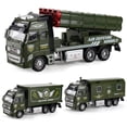 thumbnail image 2 of Children Alloy Pull Back Engineering Vehicle Military Truck Car Model Toy Gift, 2 of 10