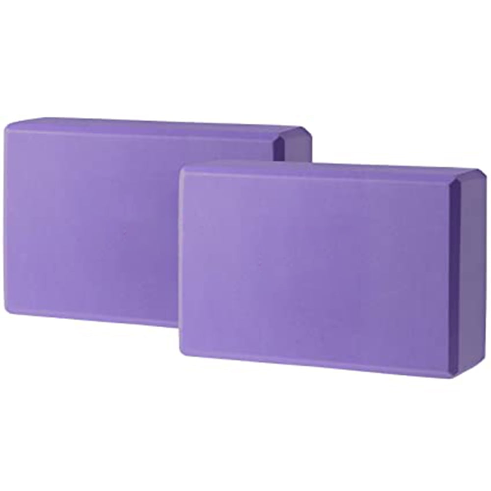 Yoga Blocks 2 Pack for Women Home Yoga Beginners Practices Class Studio Accessories,Pilates Meditation,High Density EVA Non-Slip Surface Soft and Light