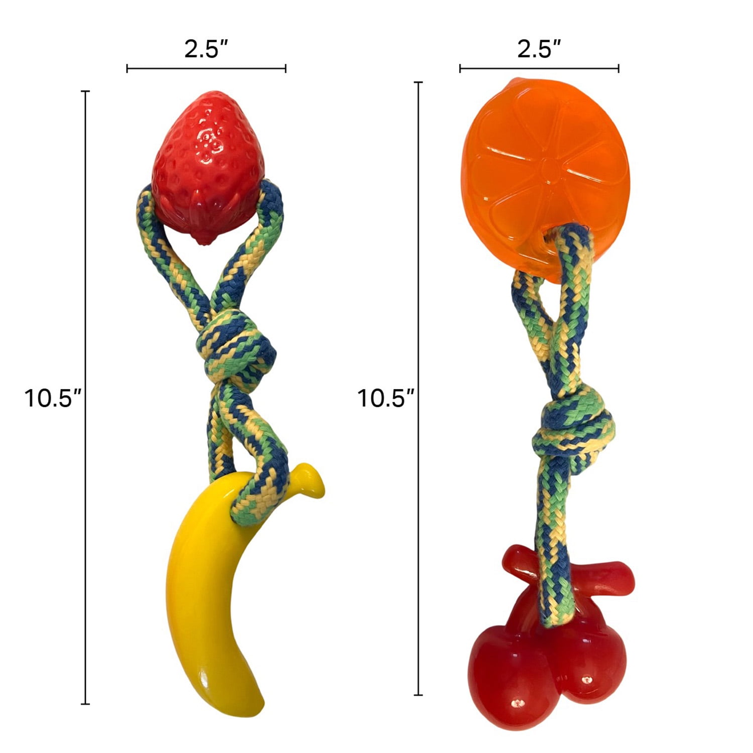 Pefilos Puppy Chew Toys, Interactive Small Pet Dog Toy, Fruit Toy 2PK Pefilos Puppy Chew Toys, Interactive Small Pet Dog Toy, Fruit Toy 2PK
