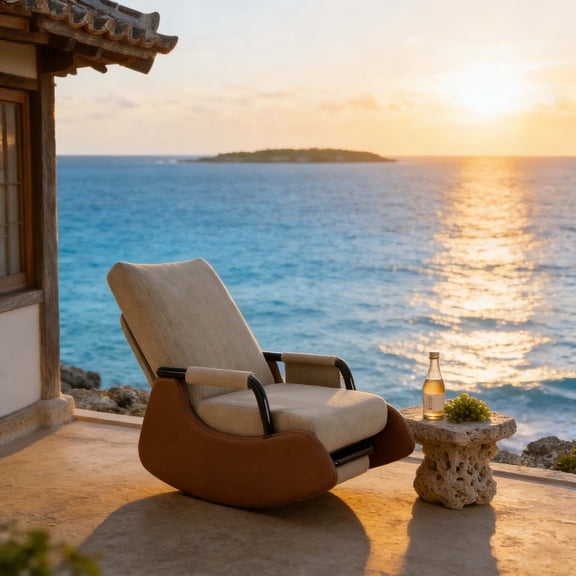 Modern Glider Rocking Chair with Retractable Footrest, Upholstered Accent Chair for Living Room Bedroom, Comfortable and Sturdy