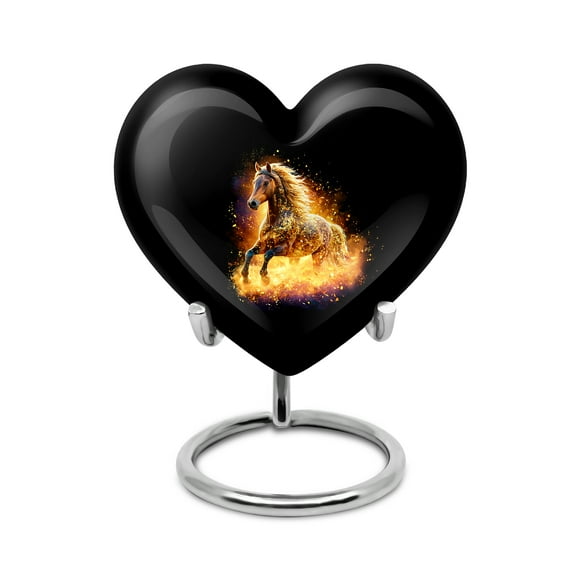 SABURIAL Horse Urn - Small Creamation Urn - 3 Inch - Pack Of 1 - Miniature Urns For Adult - Ashes Urns Human Remains - Memorial For Male & Female