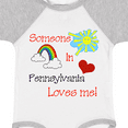 thumbnail image 4 of Inktastic Someone in Pennsylvania Loves Me Boys or Girls Baby Bodysuit, 4 of 5