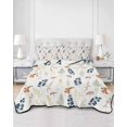 thumbnail image 2 of Twin XL Quilt Bedding Set, Spring Floral Reversible Summer Quilt 3 Pieces, Berry Farmhouse Flowers Elegant Lightweight Bedspreads Coverlets with 2 Pillow Shams for All Seasons, 2 of 5