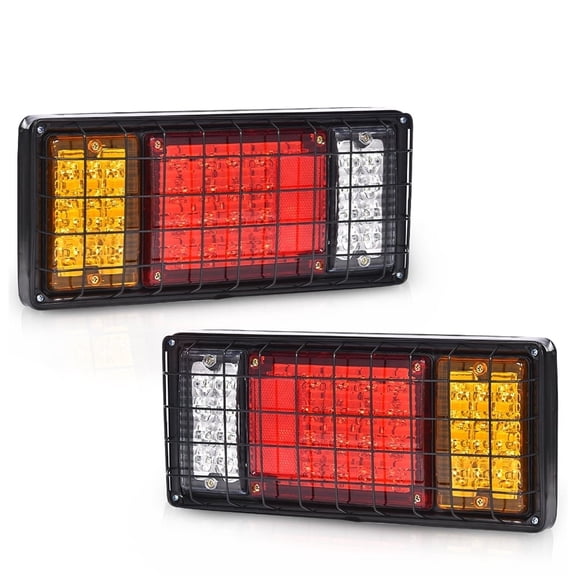 CROSSDESIGN LED Tail Turn Signal Brake Reverse Running Lights Fit for Vehicle Equipped with 10-30V Power Supply