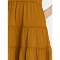 thumbnail image 5 of Time and Tru Women's and Women’s Plus Cotton Swing Dress with Short Sleeves, Sizes XS-4X, 5 of 6