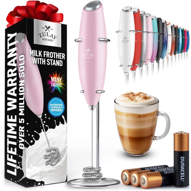 Batidor triple Milk Frother Zulay Kitchen Tornado con pilas