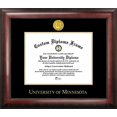 thumbnail image 2 of Campus Images MN999GED Université du Minnesota Cadre pour Diplôme Embossé Or, 2 of 3
