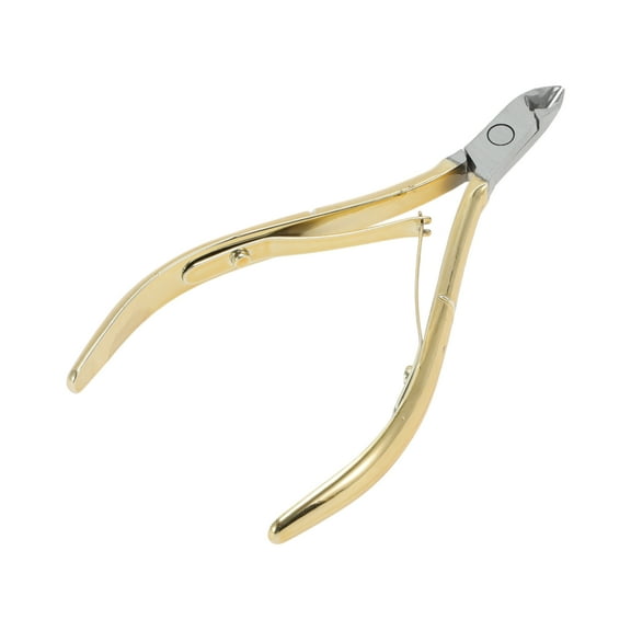 Unique Bargains 1 Pc Eagle's Beak Nail Clipper for Women for Men Gold Tone