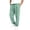 Green, variant on Mens Washed Casual Pants Drawstring Elastic Waist Relaxed Fit Joggers Trousers with Pockets