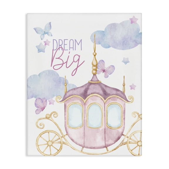 Dream Big Fantasy Carriage Canvas Wall Art, design by Kim Allen