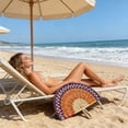 thumbnail image 6 of Handwoven Palm Leaf Fan, Seagrass Wall Hanging Decor, Versatile Waving Fan for Home and Boho Style Decor, 6 of 6