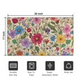 thumbnail image 5 of Pioneer Flower Floral Print Pattern Door Rugs,Washable Non Slip Door Mats Indoor,Decorative Door Mats,Entry Mat Indoor for Entrance,Bedroom,Kitchen,Bathroom,17"x30", 5 of 6