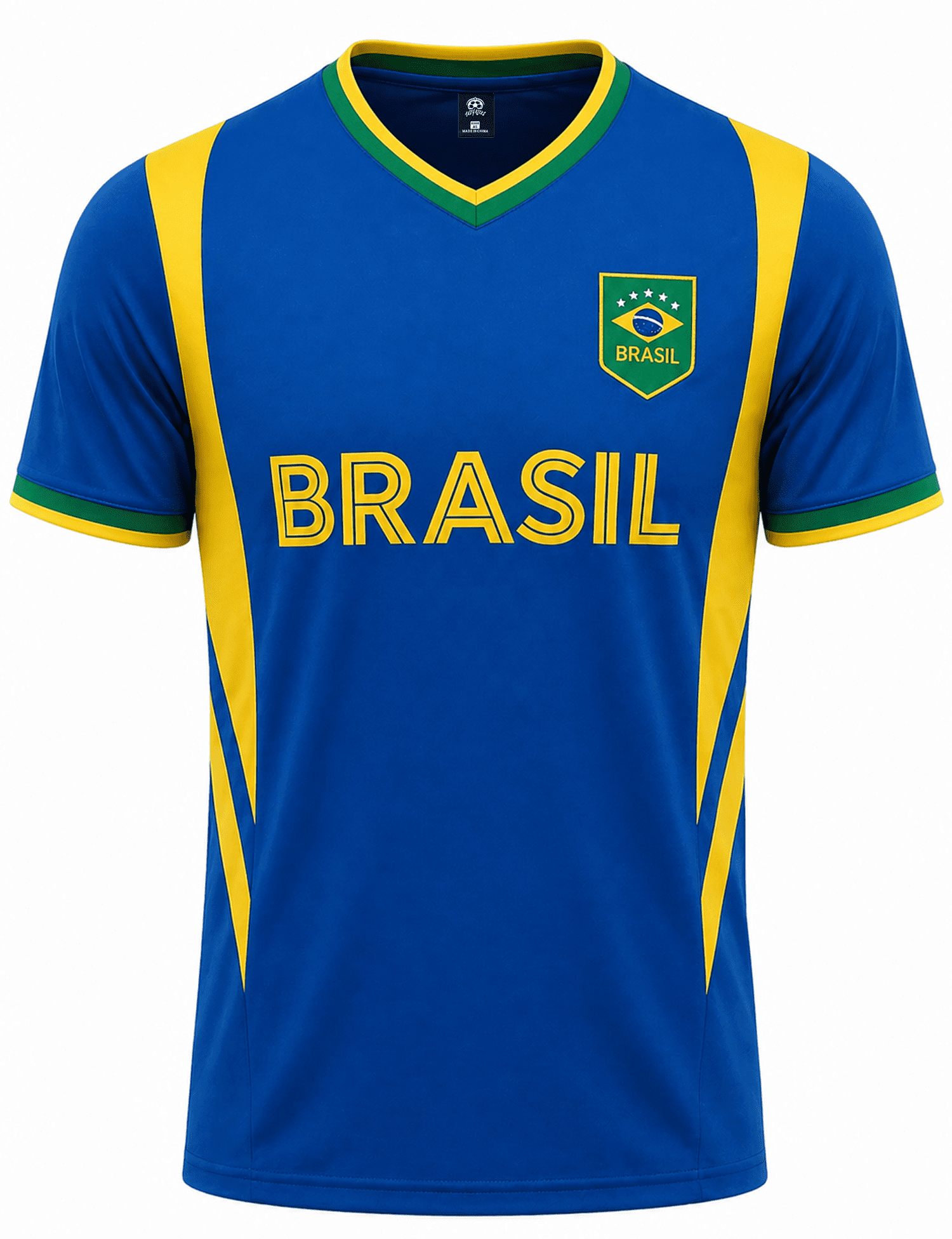J4K Inc. Brasil Soccer Fan Jersey, Brazil Shirt 100% Polyester, YS-XXL, 1-Pack