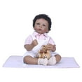 thumbnail image 2 of Muñeca afroamericana Reborn de silicona 20 pulgadas Perfecl Muñeca recién nacida con ropa, 2 of 6